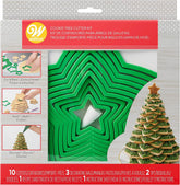 Wilton 2104-5919 Set de tăieturi pentru brad de turtă dulce, plastic, verde