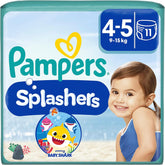 Pampers Splashers Baby Shark Limited Edition Disposable Swim Diapers 4-5, 11, 9kg-15kg, for safe protection in the water