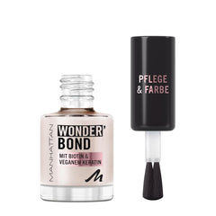 MANHATTAN Wonder'Bond Color & Care nail polish, vegan and cruelty-free, modular formula with vegan biotin and keratin, easy to apply, shade 003 Slip Dress, 12 ml