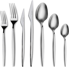 Set de tacâmuri Karaca Thor 84 piese cu cutie, oțel inoxidabil în cutie elegantă Bucatarie Naty Shop