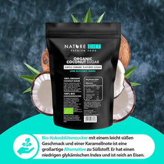 Organic coconut sugar, caramel flavor, 1.5 Kg Sweeteners Naty Shop