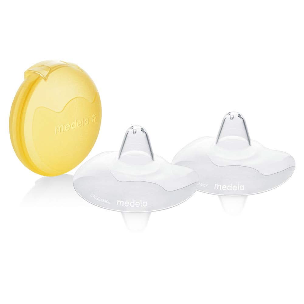 Medela Contact Brusthütchen – Bpa-Frei – Aus Ultradünnem, Weichem Silikon – Inklusive 2 Brusthütchen Und Etui – 20 Mm, Medium Accesorii Hrana si Alaptare Bebe Naty Shop M