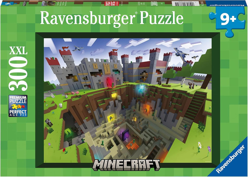 Ravensburger puzzle for children 13334 - Minecraft Cutaway - 300 pieces Minecraft XXL puzzle for children over 9 years Puzzle Naty Shop Single