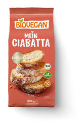 Biovegan Mein Ciabatta Backmischung Mixture for baking and cooking Naty Shop 9 Kg (1Er Pack)