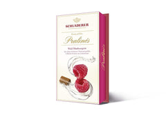 RCP Schladerer Pralines with Raspberry Spirit, Milk Chocolate, Sugar Crust, Liquid Filling, Contains Alcohol, Great Gift, 2 x 127g