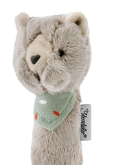 Sterntaler baby squeaker cat Lilly - Jucărie pentru copii din fleece moale - Jucărie de prindere pentru copii - Primele încercări de prindere și joc, gri Jucarii Bebe Naty Shop