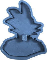 Formă de biscuiți Goku pentru Dragon Ball, albastră, CGGOKU