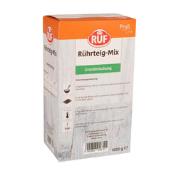 RUF Rührkuchen Backmischung, Nur Wasser & Öl Zugeben, Rezeptur Für Blechkuchen, Kastenkuchen, Muffins, Gugelhupf Und Tortenböden, 1X1000G Mixture for baking and cooking Naty Shop