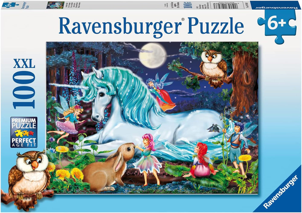 Ravensburger puzzle for children - 10793 In the enchanted forest - Unicorn puzzle for children 6 years and older, with 100 pieces in XXL format Puzzle Naty Shop Default title