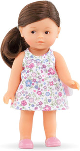 Corolle 9000240020 - Romy brunett Les Trends Mini Corolline 20cm, French Doll with Charm and Vanilla scent, 20 cm