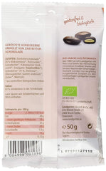 Landgarten Organic Pumpkin Seeds in Dark Chocolate - Vegan Roasted Pumpkin Seed Chocolate Snack - Source of Magnesium - 1 x 50g