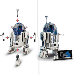 LEGO Star Wars 75379 R2-D2 Spielzeug – Spielfigur zum Exstellen mit drehbarem Kopf, Periscope und Werkzeuge mit Darth Malak Minifigur – Geschenk für Jungs ab 10 Jahren und Erwachsene