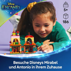 LEGO ǀ Disney Encanto Mini House, construction toy for girls from 5 years, fantasy toy and construction set with Mirabel and Antonio Mini Dolls, a Capybara figure and key 43261 Construction sets Besuche den LEGO-Store