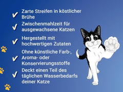 Felix Soup Strips, supă pentru pisici, varietate mixtă, pachet de 8 (8 x 6 pliculețe a câte 48 g fiecare)