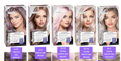 Culoarea permanentă a părului Color & Care 120ml, rezultat profesional, acoperirea părului gri, îmbogățită cu complexe de îngrijire a uleiurilor-Culoarea părului de lungă durată (10.1 Super blond deschis cenușă) Vopsea pentru par Naty Shop
