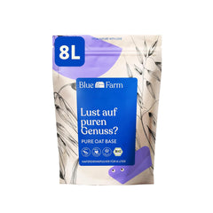 Blue Farm Pure Oat Base für bis zu 8 Liter Haferdrink zum Selbermischen – 100% beste Bio-Qualität – 100% vegan, lactose-free & gluten-free – 90% weniger Verpackungmüll