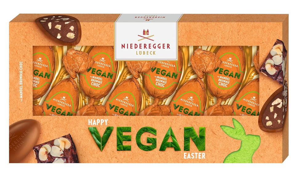 Niederegger Vegan Brownie with Almonds and Chocolate Eggs 100g