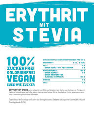 Erythritol + Stevia Natural sugar substitute without calories 1:1, 1 Kg Sweeteners Naty Shop
