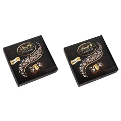 Gift box LINDOR Extra Black 70% Cacao, Gift chocolate, approx. 15 LINDOR truffles, 186 g (pack of 2)