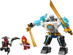 LEGO NINJAGO Zane's Action Mech - Ninja toy with 3 minifigures for role-playing - Small set to build and play for children - Gift idea for boys and girls from 6 years 71827 Building sets Besuche den LEGO-Store