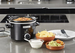 Slow cooker Crockpot, bol ceramic detașabil, ușor de curățat, 2,4 litri (1-2 persoane) Slow Cooker Naty Shop