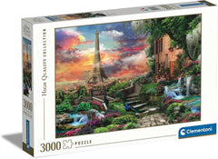 Clementoni 33550 Dreamlike Paris - Puzzle 3000 piese de la 9 ani, Puzzle colorat pentru adulți cu culori îndrăznețe, Joc de îndemânare pentru întreaga familie, Idee frumoasă de cadou Puzzle Naty Shop Titlu implicit