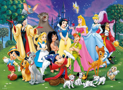 Ravensburger puzzle pentru copii - 12698 Disney favourites - Puzzle Disney pentru copii de peste 8 ani, cu 200 de piese în format XXL Puzzle Naty Shop