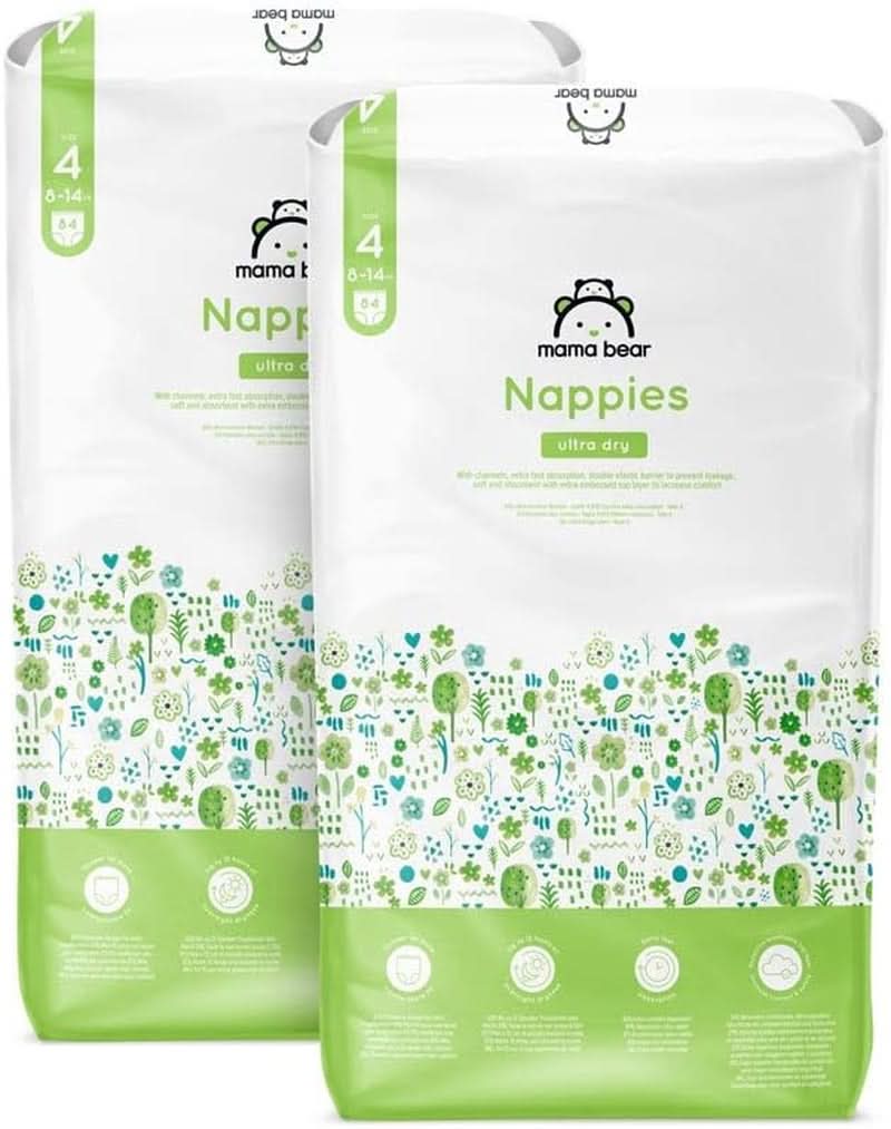 Scutece Mama Bear Ultra Dry, diverse marimi si cantitati Mama si Copilul Naty Shop 4 (8-14 Kg) Pachet lunar
