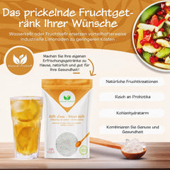 Natural Probio® Wasserkefir, Kefirpilz, Japankristalle, Kefirknollen, Starter Set + Anleitung, Rezept, Tipps, E-Book & Rezeptbibliothek + Kundenservice auf Lebenszeit (10g dehydrated/60g rehydrated)