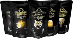 Kaffee Globetrotter - Echte Raritäten (Ganze Bohne, 200g) India Balmaadi - Raritäten Spitzenkaffee - Werden Sie Zum Entdecker!