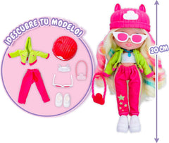 S2 Hannah Fashion doll with long hair, cloth clothing and 10 accessories – Toy gift for girls and boys + 5 years