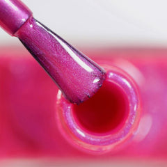 HYBRID nail polish alessandro Pink Melon - vibrant shade of pink with fine glitter particles - Perfect nails in just 3 steps, without LED - lasts up to 10 days! 8 ml