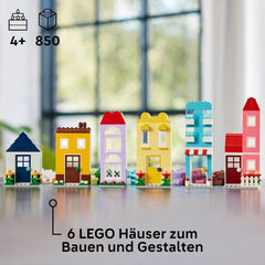 LEGO Classic Creative Houses, Building Bricks Set for Kids, 850 Bricks Building Toy, House Building Toy with Accessories, Gift for Boys and Girls 4 Years Old 11035 Building Sets Beuche den LEGO-Store