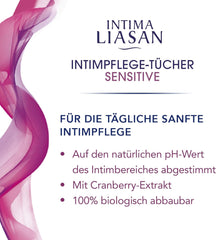 Intima by Sagrotan Șervețele de îngrijire intimă Sensitive, fără săpun și fără alcool, 30 bucăți (pachet de 4)