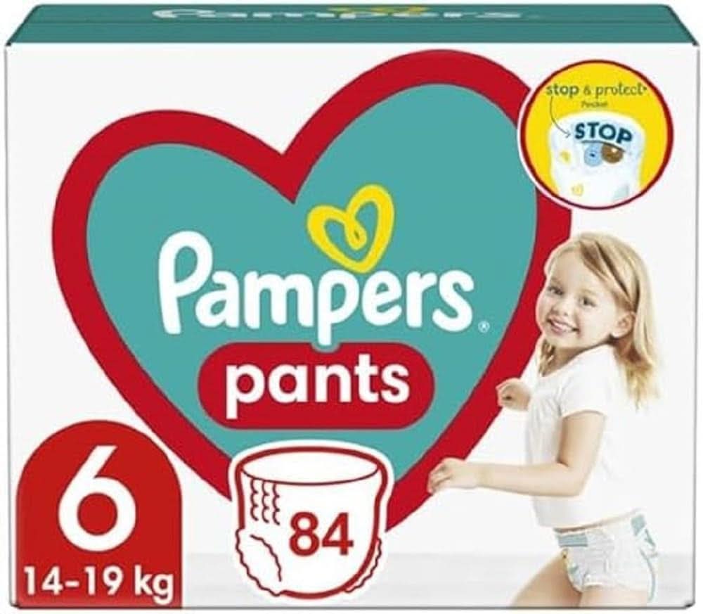 Pampers (classic version), pants boy/girl 6, 84 pcs Mother and Child Naty Shop
