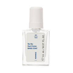 KORRES No No nail polish base - 10% vegan base without release, for long-lasting, chip-resistant color, 11 ml - naturally manicured nails, no harmful substances