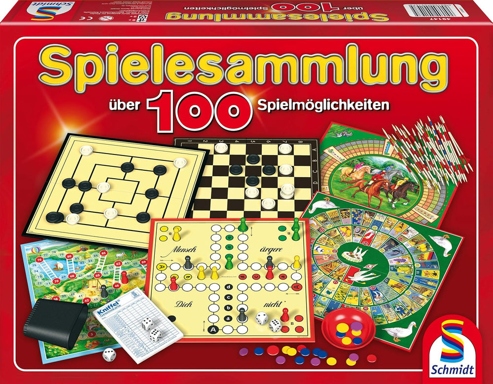 Schmidt Spiele 49147 - Game collection with 100 game options