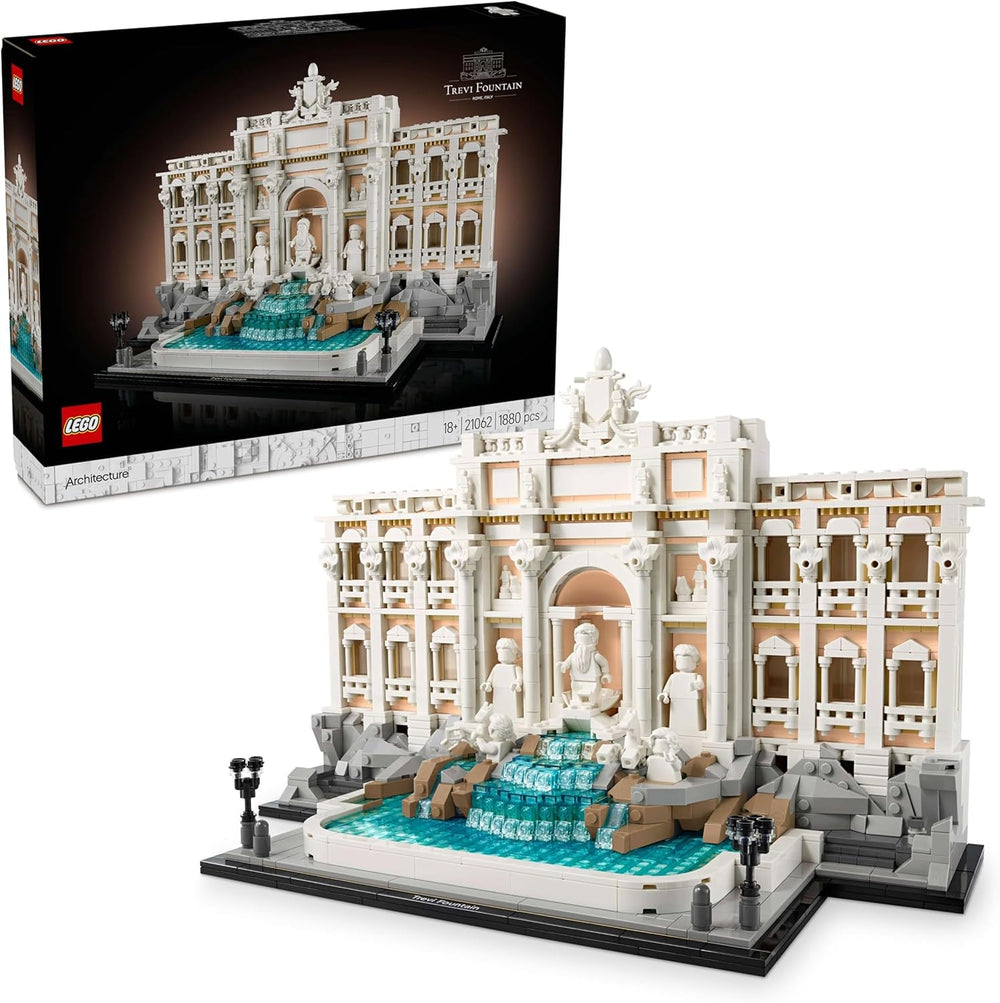 LEGO Architecture Trevi Fountain - Model of a landmark in Rome with Minifigures sculptures - collectible for the office and living room - gift for adults and architecture lovers 21062 Building sets Besuche den LEGO-Store Default title