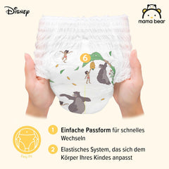 Amazon Brand: Mama Bear Disney Size 6 (15+ kg) - Monthly Pack, White, 120 Pieces (2 Packs of 60)