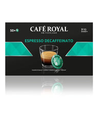 Espresso Forte 50 Pads für professional Nespresso Maschine - 7/10 Intensität - UTZ-zertifiziert & Espresso Decaffeinato 50 Pads für professional Nespresso Maschine - 7/10 Intensität