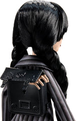 Monster High Wednesday Doll and Accessories Wednesday Addams Collectible Figure in Nevermore Academy Uniform with Icy Cold Hand and Backpack Doll Stand HXJ04 Naty Shop Dolls