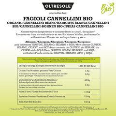 Organic Cannellini Beans, 5kg, Organic Dried Legumes from Controlled Crops, Rich in Fibre, Vitamins and Minerals, Ideal for Soups and Salads, Economy Package