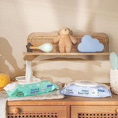 - Change Water Essential baby wipes x70 - Plant fiber toiletry product - 99% ultrapurified water - Hygiene from birth - Resealable lid