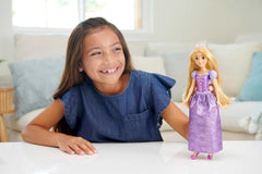 Mattel Disney Princess Rapunzel doll, Long styling hair, Mobile, Detachable shoes and tiara, Disney gifts, Toys from 3 years old, HLW03 Naty Shop Dolls