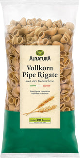 Paste integrale organice Pipe Rigate, vegane, 500 g
