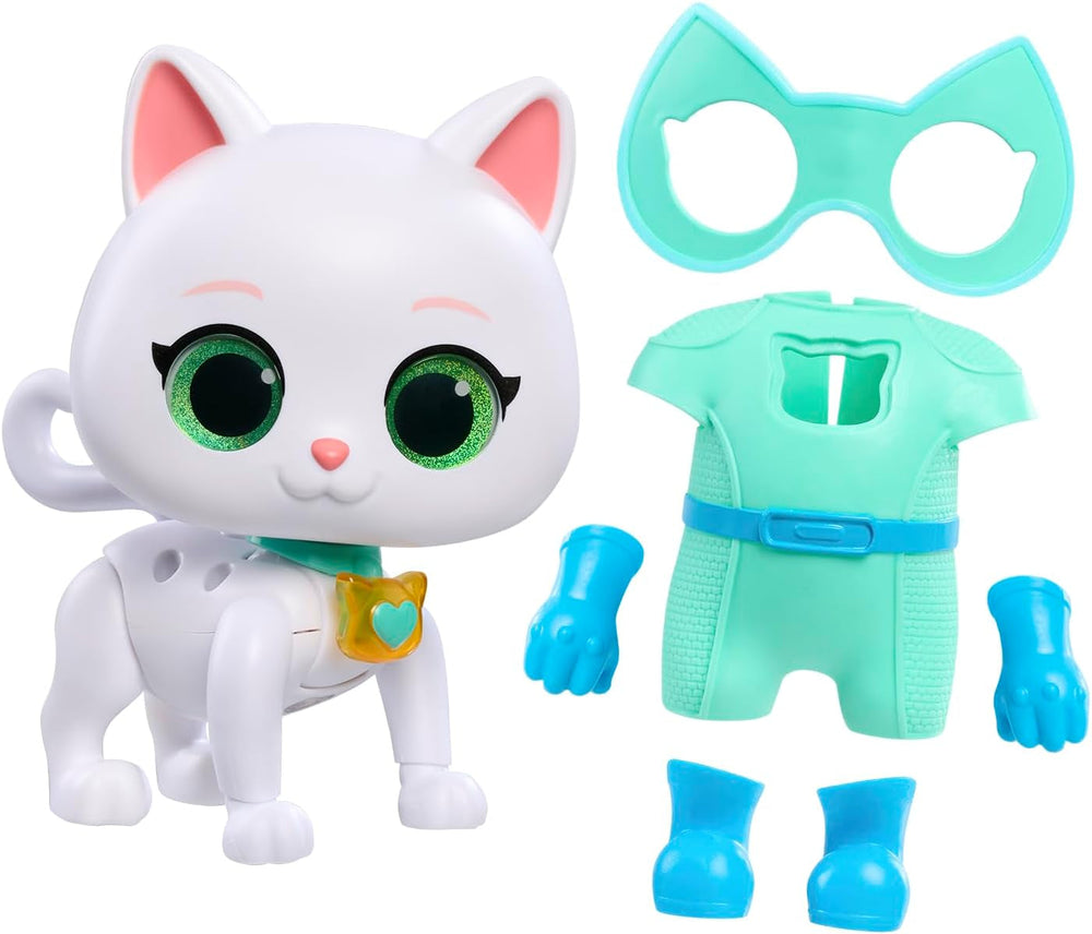 Just Play Disney Junior Superkitties, 20 Cm Big Cat Strong Transformable Bitsy, 9 piese, jucărie pentru copii de la 3 ani Action figures Naty Shop Titlu implicit