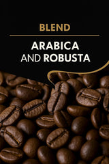 Boabe de cafea 250g – Boabe de espresso Arabica și Robusta de înaltă calitate, prăjite manual în lemn, pentru gustul plin și aromat al boabelor de cafea