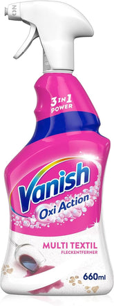 Vanish Oxi Action Multi - Textile Stain Remover Spray - 660 ml - Textile detergent for carpets and upholstery - against dirt and urine odor Naty Shop
