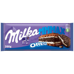Milka Mmmax Oreo – Alpine milk chocolate with crunchy Oreo cookies and milk cream – 300g