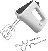 Krups GN4001 3 Mix 4000 Hand mixer | 450 Watt | Robust Design | Variable speed controller | Turbo-Und Auswurf-Funktion | Incl. 2 Rührbesen Und 2 Knethaken | Weiß/Grau Kitchen Naty Shop